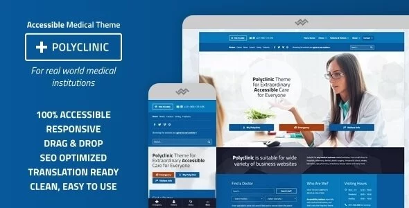 Polyclinic - Accessible Medical WordPress Theme
