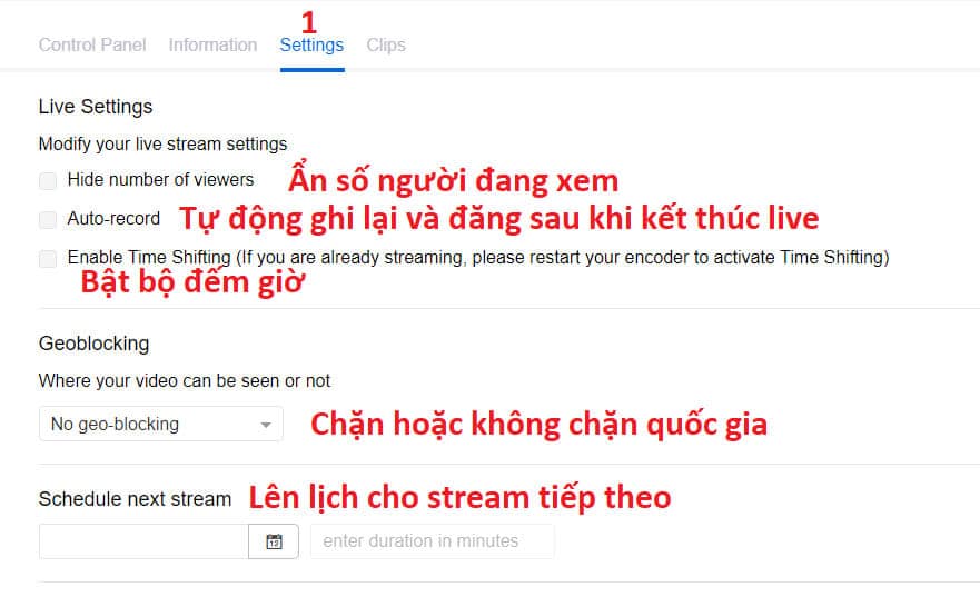 Hướng dẫn live stream trên dailymotion