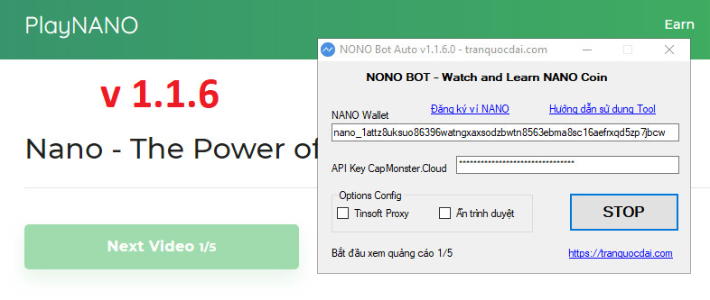 NONO Bot earn NaNo Coin