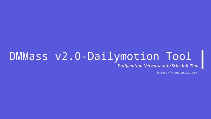 Dailymotion Auto Schedule Tool