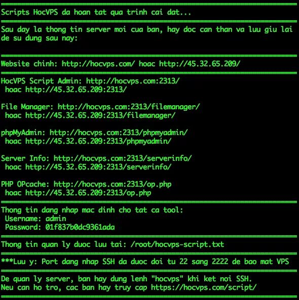 Cài đặt Học VPS Script trên Google Cloud Platform