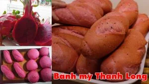 Công thức bánh mỳ thanh long ruột đỏ