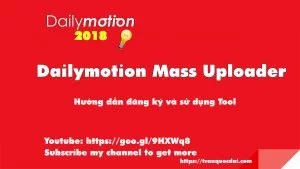 Dailymotion Mass Uploader Tool