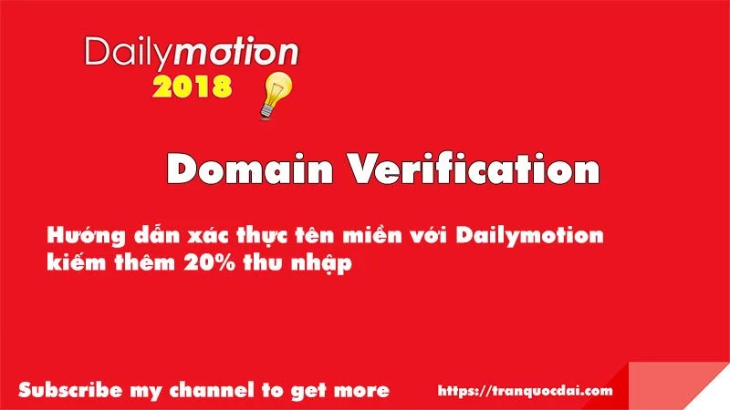 dailymotion 2018 domain verification