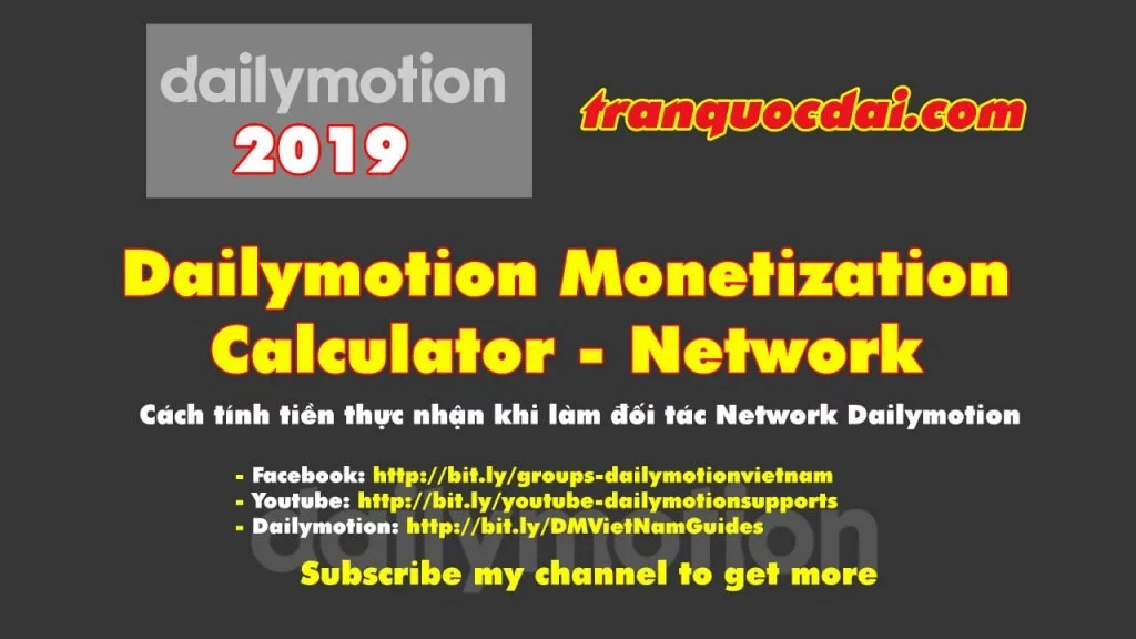 Dailymotion Monetization Calculator