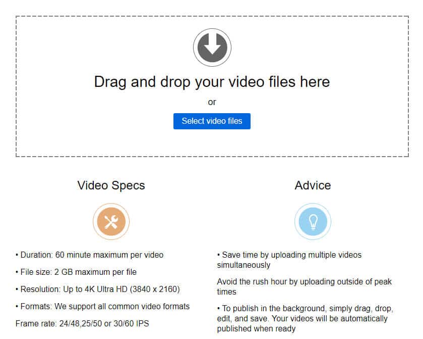 dailymotion upload video