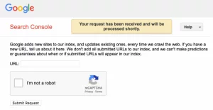 google submit url public tool