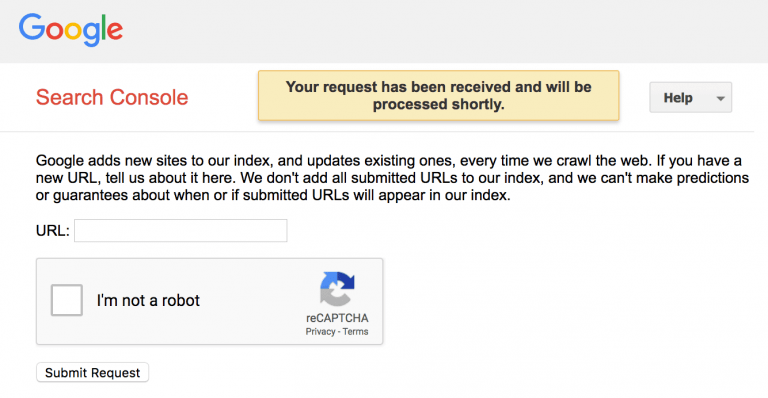 google submit url public tool