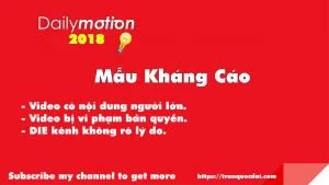 Mẫu kháng cáo video Dailymotion