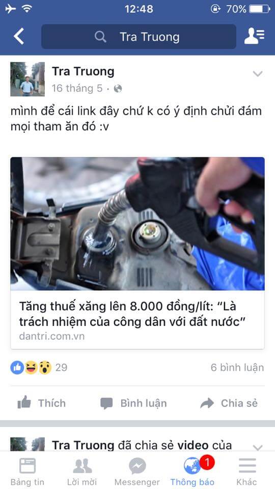 Ở một câu chuyện khác về xăng dầu