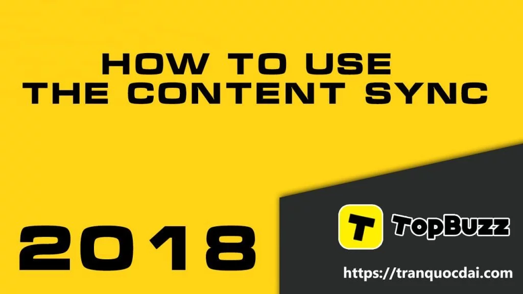 How to use the Content Sync